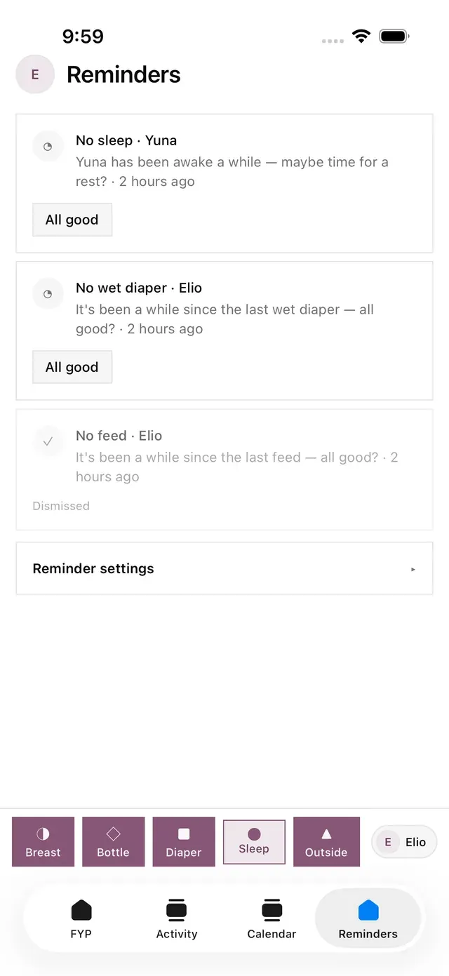 Gentle check-ins, never alarms — lindly