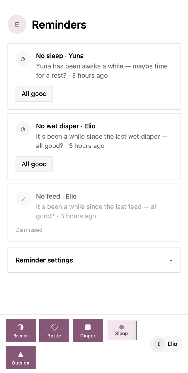 Gentle check-ins, never alarms — lindly